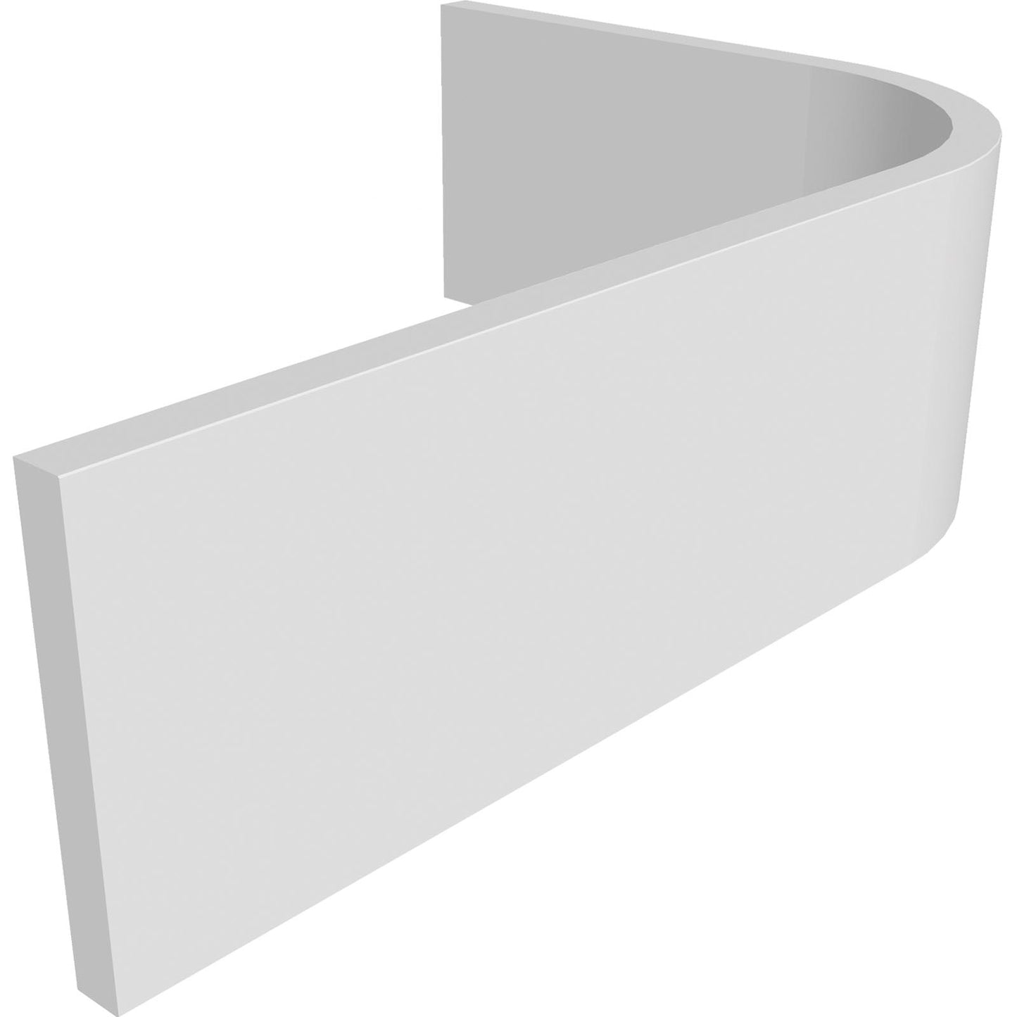 Strada Gloss WHITE J-Pull kitchen cupboard door fronts, end panels and accessories