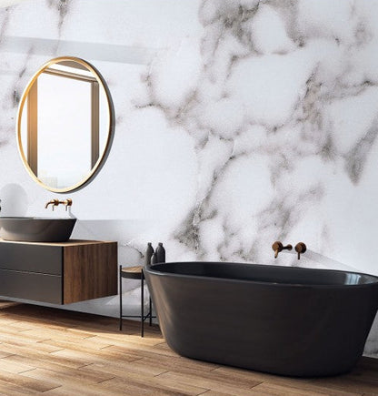 DuraPanel Natural Calacatta Marble Shower Panel on 9mm Plywood