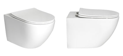 VRB California Wall Hung Round Rimless Toilet 1012WH