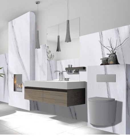 DuraPanel Natural Carrara Marble Duralock tongue & groove 2400 x 1180mm