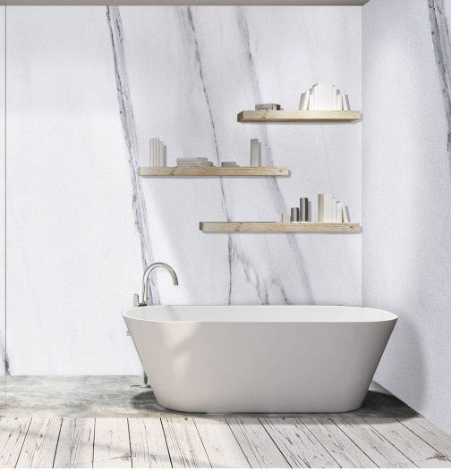 DuraPanel Natural Carrara Marble Duralock tongue & groove 2400 x 1180mm