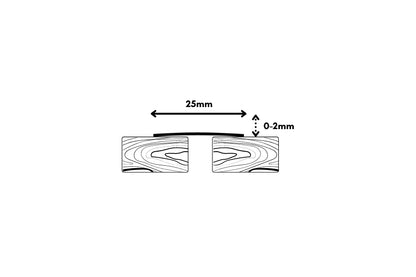 Cover Strip 2700mm x 25mm Metal Profile, Various Colours