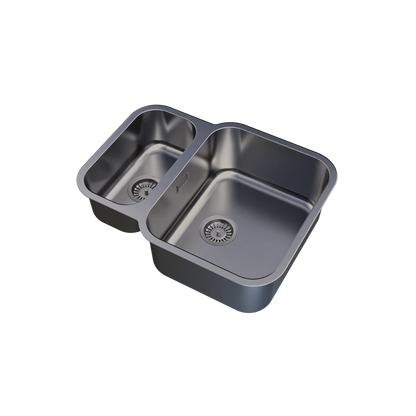 UKinox D 340.70.30 Reversible 1.5 Bowl Polished Stainless Steel Undermount kitchen sink