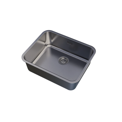 UKinox D 500/R50 Single Bowl Polished Stainless Steel Undermount kitchen sink