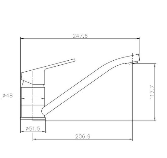 Reginox DANIA CH II Kitchen mixer tap Chrome