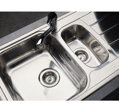 Reginox Diplomat 1.5 ECO SV Reversible Inset SS Kitchen Sink 950x500mm