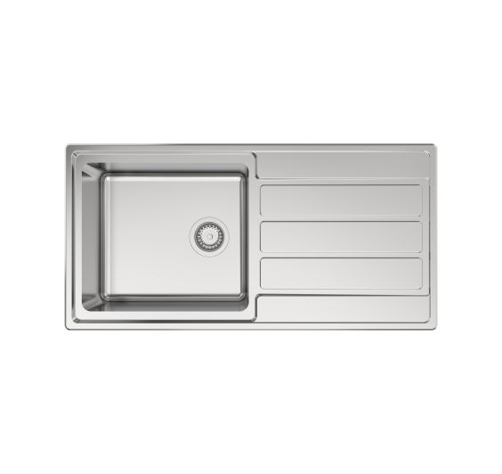 Reginox Envoy 10 Reversible 1 bowl Inset SS Kitchen Sink 1000x500mm