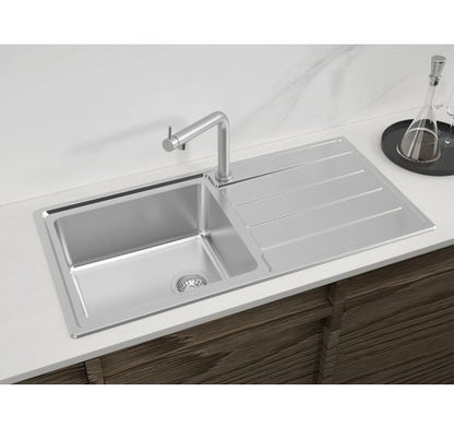Reginox Envoy 10 Reversible 1 bowl Inset SS Kitchen Sink 1000x500mm