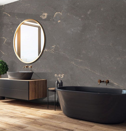 DuraPanel Natural Ferro Graphite Shower Panel on 9mm Plywood