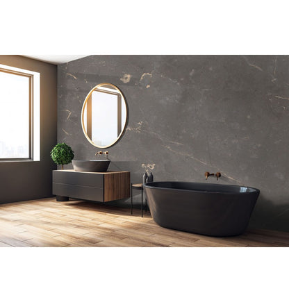 Ferro Graphite Shower Panel on 9mm 100% Waterproof Solid Composite core 2400x1185