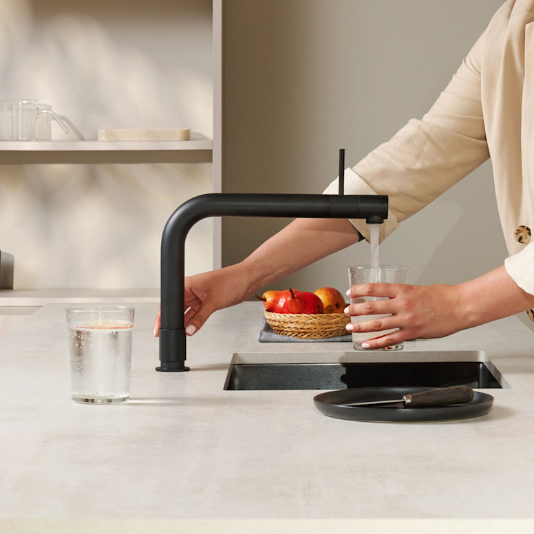 Quooker Front Boiling Water Tap BLACK with a choice of Tanks
