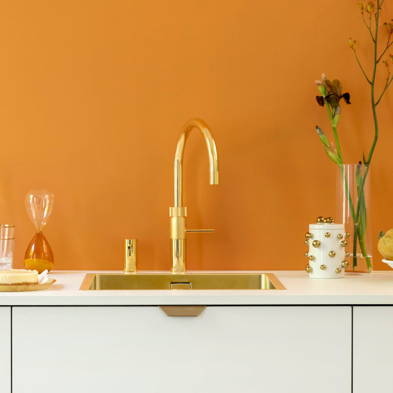 Quooker Fusion Round Boiling Water Tap GOLD with a choice of Tanks