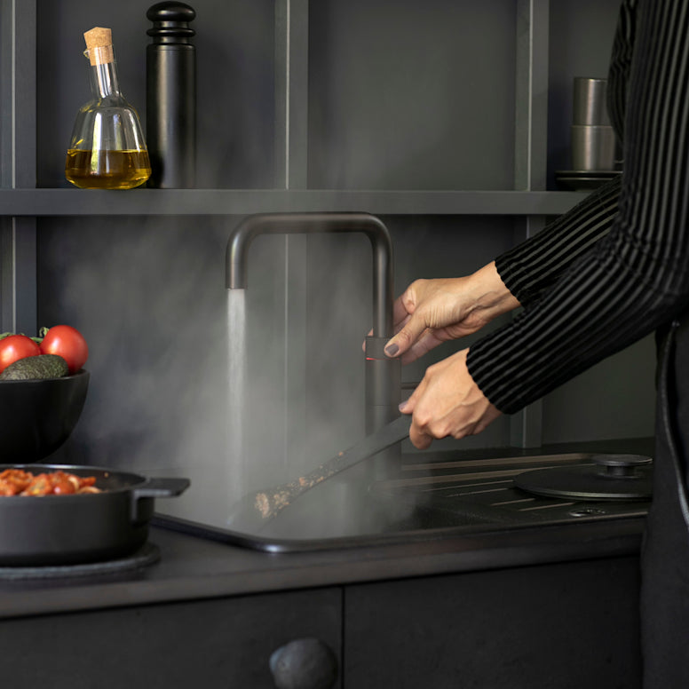 Quooker Fusion Square Boiling Water Tap BLACK with a choice of Tanks