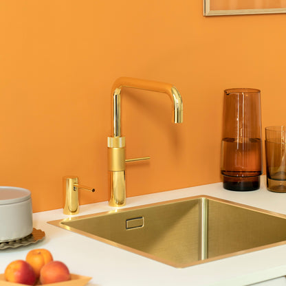 Quooker Fusion Square Boiling Water Tap GOLD with a choice of Tanks