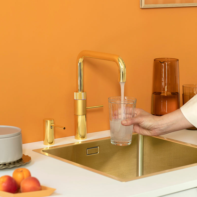Quooker Fusion Square Boiling Water Tap GOLD with a choice of Tanks