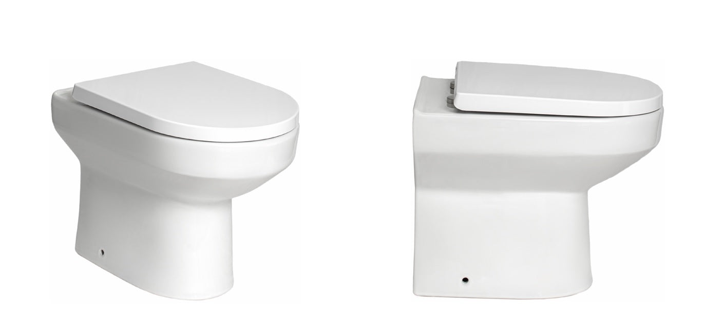 VRB Fusion Back To Wall Round Rimless Toilet