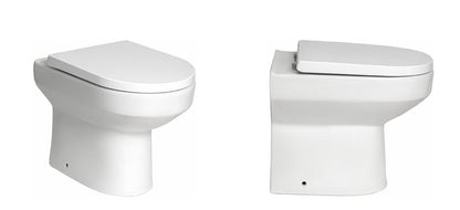 VRB Fusion Back To Wall Round Rimless Toilet