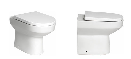 VRB Fusion Back To Wall Round Rimless Toilet