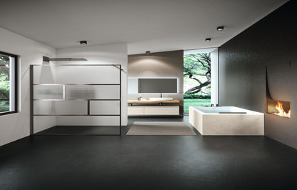 Novellini HC Art Fixed Shower Wet Room Panel, Various Colours