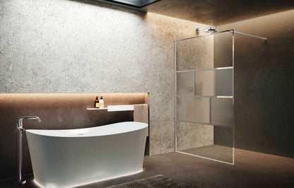 Novellini HC Art Fixed Shower Wet Room Panel, Various Colours