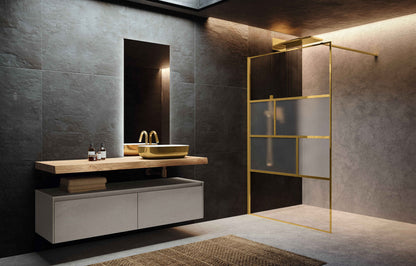 Novellini HC Art Fixed Shower Wet Room Panel, Various Colours
