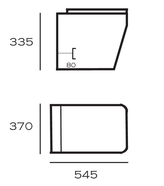 VRB Ice Wall Hung Square Rimless Toilet 1001WH