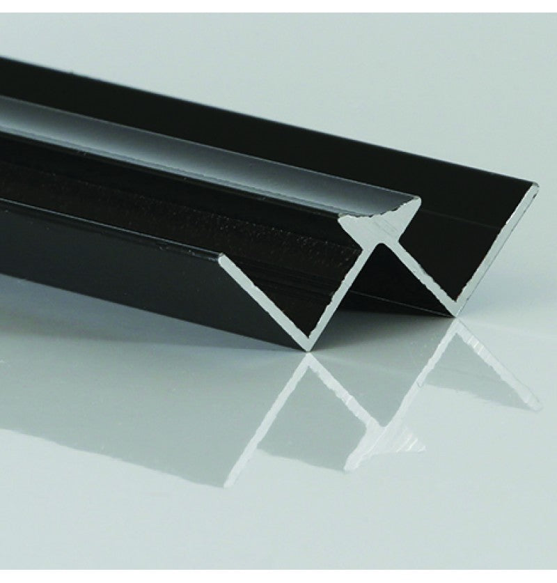 DuraPanel Internal Corner, Black, Brushed Brass, Polished Chrome, Satin Chrome, White