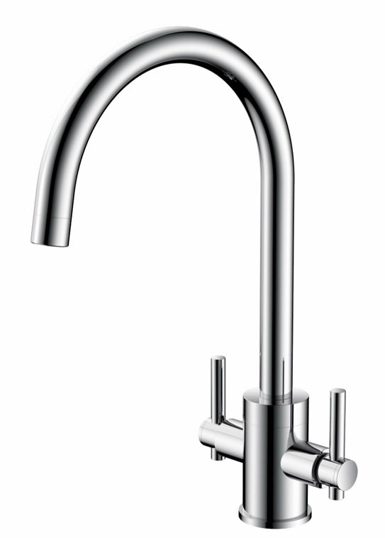 Istria Twin Lever Kitchen Mixer Tap