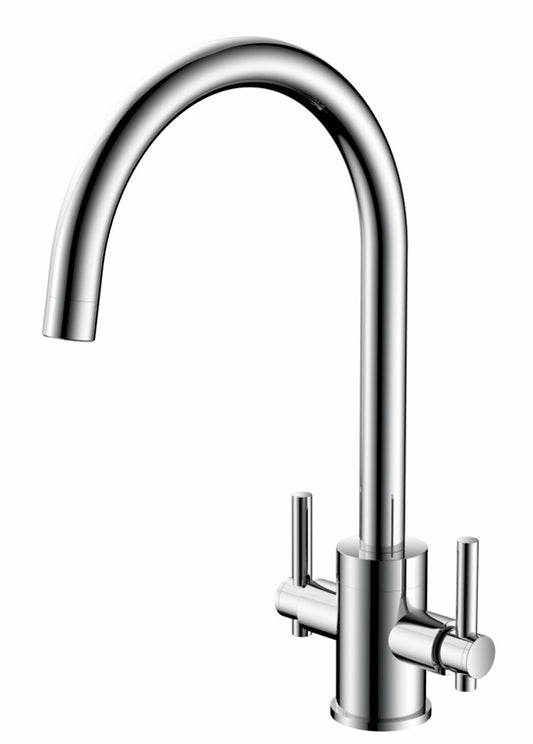 Istria Twin Lever Kitchen Mixer Tap
