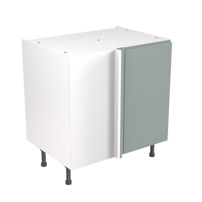 J-Pull UltraMatt Sage Base Kitchen Cabinets with UNICLIC Technology, Flat packed