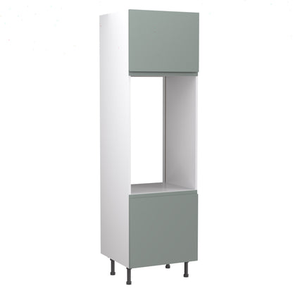 J-Pull UltraMatt Sage Base Kitchen Cabinets with UNICLIC Technology, Flat packed