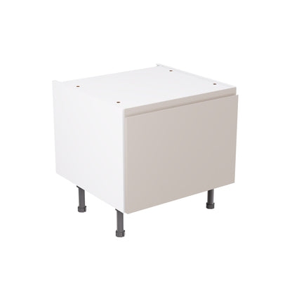 J-Pull Super Gloss Light Grey Base Kitchen Cabinets with UNICLIC Technology, Flat packed