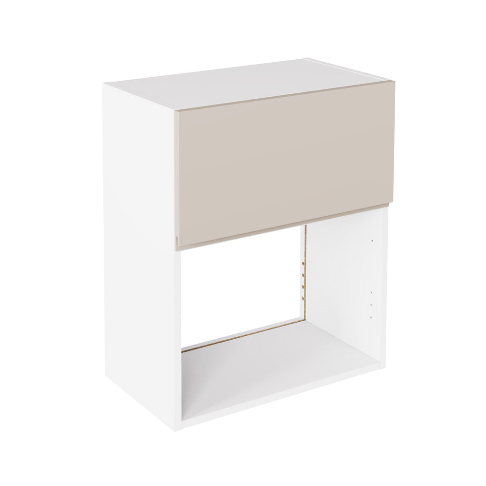 J-Pull Super Gloss Light Grey Wall Kitchen Cabinets with UNICLIC Technology, Flat packed