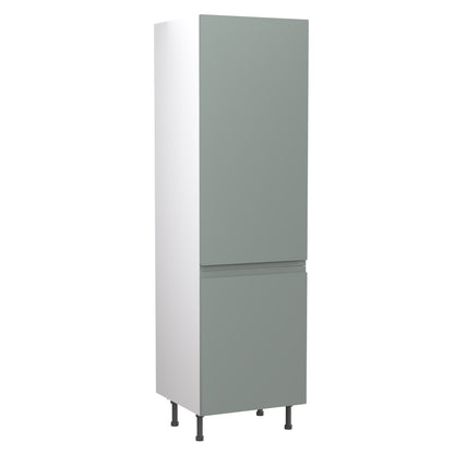 J-Pull UltraMatt Sage Base Kitchen Cabinets with UNICLIC Technology, Flat packed