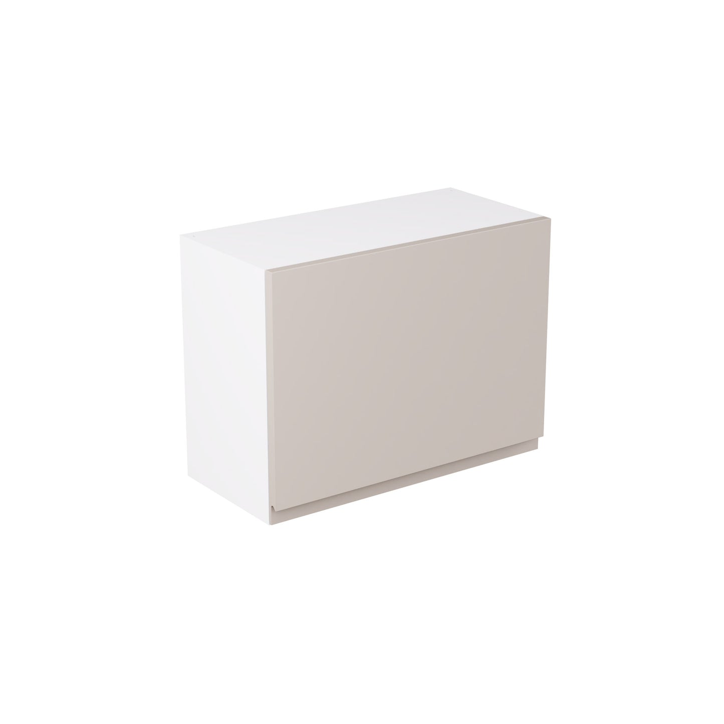 J-Pull UltraMatt Light Grey Wall Kitchen Cabinets with UNICLIC Technology, Flat packed