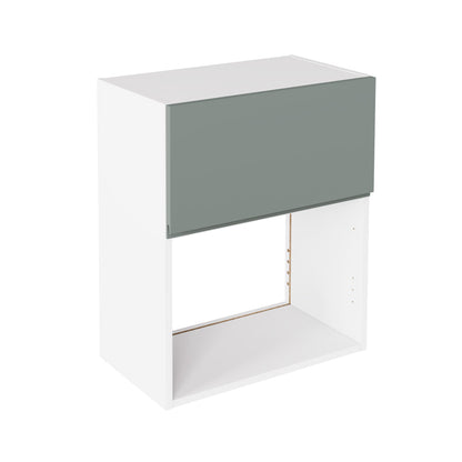 J-Pull UltraMatt Sage Wall Kitchen Cabinets with UNICLIC Technology, Flat packed