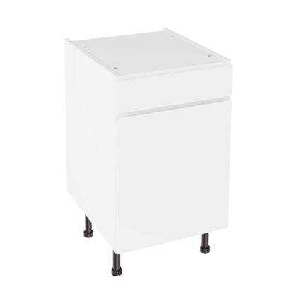 J-Pull UltraMatt White Base Kitchen Cabinets with UNICLIC Technology, Flat packed