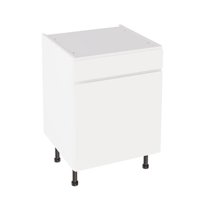 J-Pull UltraMatt White Base Kitchen Cabinets with UNICLIC Technology, Flat packed