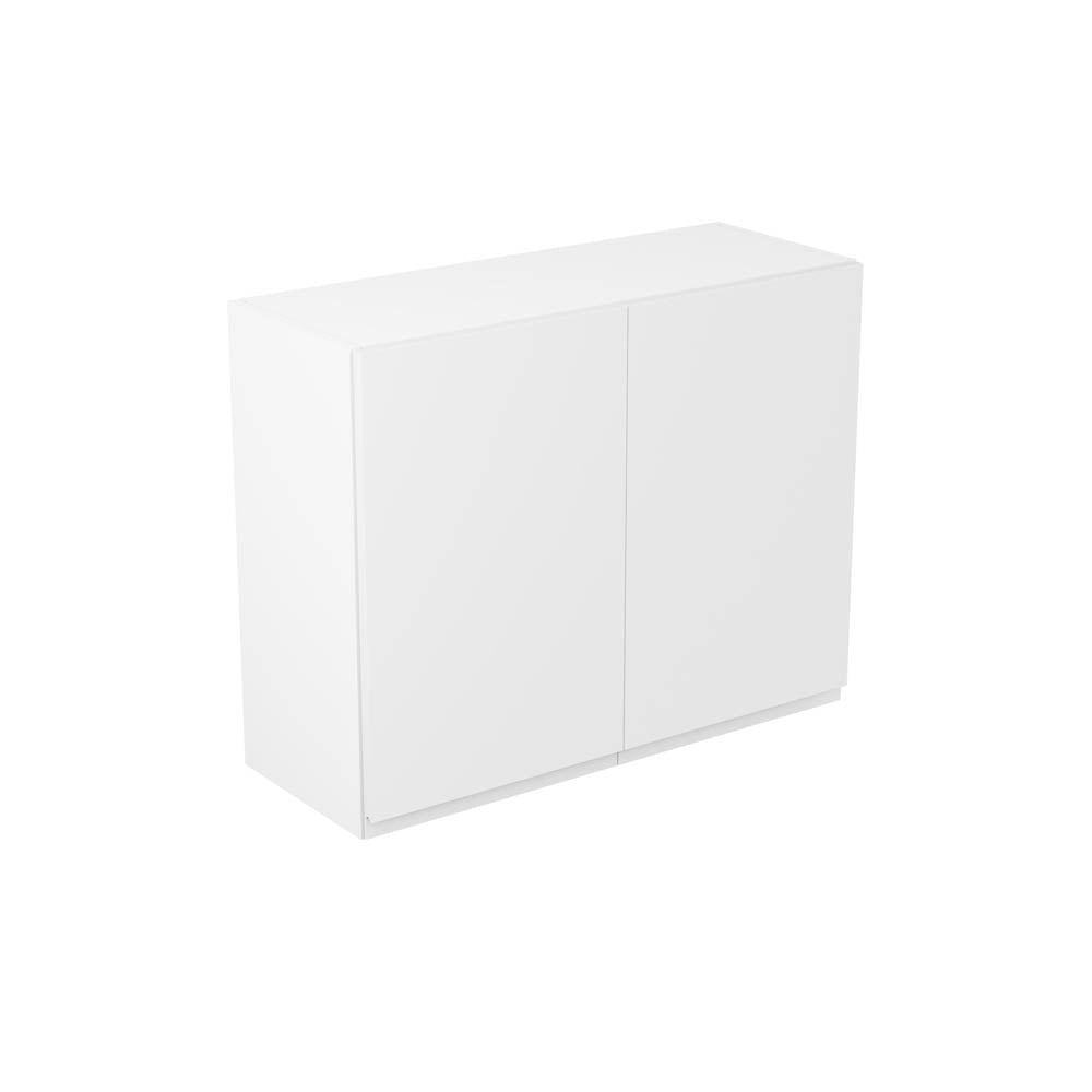 J-Pull UltraMatt White Wall Kitchen Cabinets with UNICLIC Technology, Flat packed