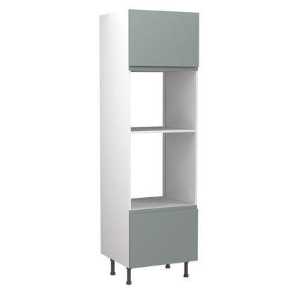 J-Pull UltraMatt Sage Base Kitchen Cabinets with UNICLIC Technology, Flat packed