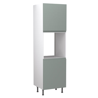 J-Pull UltraMatt Sage Base Kitchen Cabinets with UNICLIC Technology, Flat packed