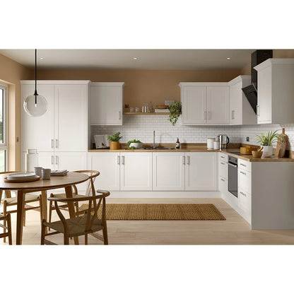 Shaker UltraMatt White Wall Kitchen Cabinets with UNICLIC Technology, Flat packed