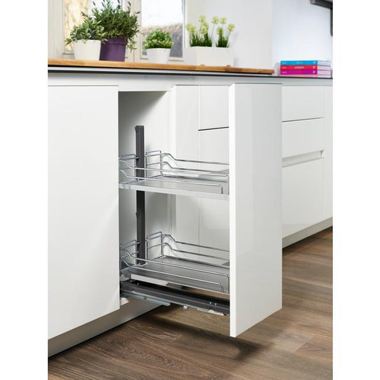 Kesseböhmer Dispensa Junior, 300/400/500/600 Base Unit Storage, Chrome, Arena, Pull-out, Unhanded