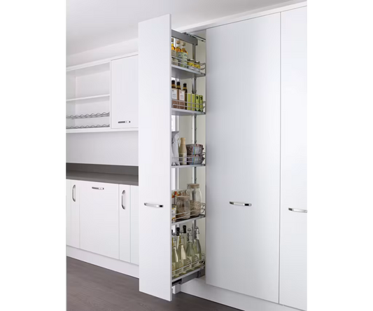 Kesseböhmer Dispensa 300/400/500 Larder Unit Storage Chrome Pull-out, Unhanded
