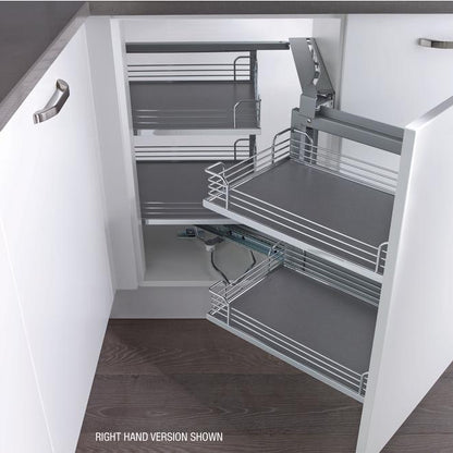 Kesseböhmer Magic Corner for 900mm-1000mm Cabinets, CHROME Arena