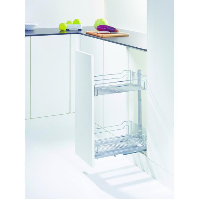 Kesseböhmer Dispensa Junior 300/400mm CHROME Classic base unit pull out