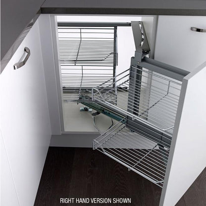 Kesseböhmer Magic Corner for 900mm-1000mm Cabinets, CHROME Classic