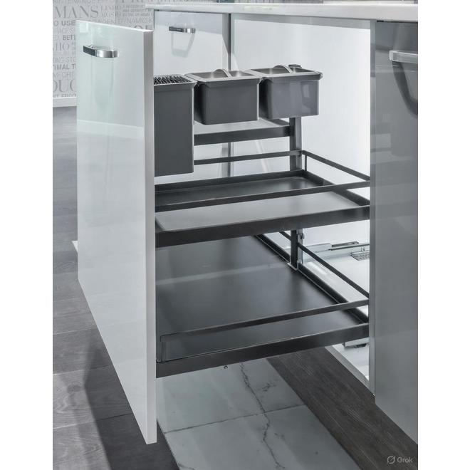 Kesseböhmer Dispensa Junior 300/400/500/600 ANTHACITE Base Unit Storage Pull-out Unhanded