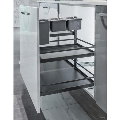 Kesseböhmer Dispensa Junior 300/400/500/600 ANTHACITE Base Unit Storage Pull-out Unhanded