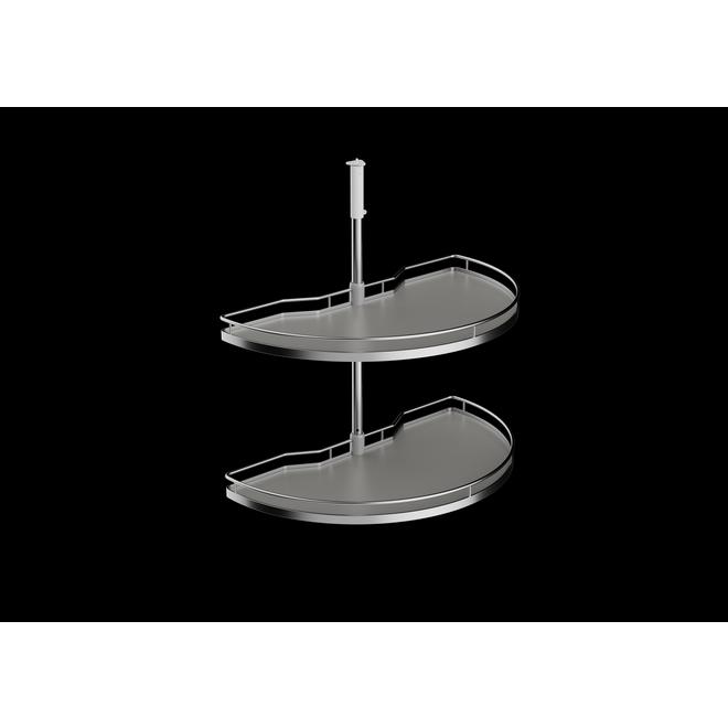 Kesseböhmer Chrome Arena 1/2 carousel shelf set 900mm Cabinet required (KSH180GC)